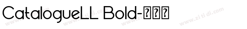 CatalogueLL Bold字体转换